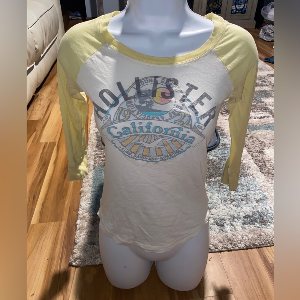 Hollister small soft 3/4 sleeve, I did notice a light mark on the back